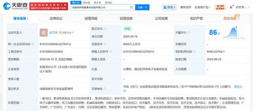 成都高投成立集成電路新公司，注冊資本8000萬，專注信息系統集成服務